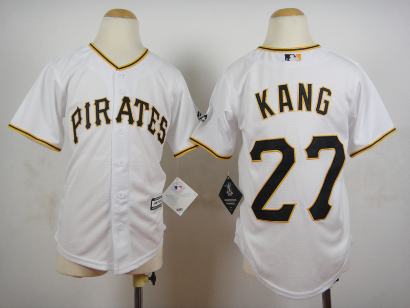 Youth Pittsburgh Pirates 27 Kang White MLB Jerseys